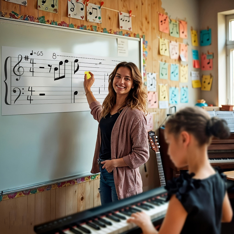 Kuiva kustutamise magnet muusikaliste noodijoontega — PET materjal; tootekood jd601100556818426; kohandamine saadaval; ekspordi eksklusiivne tarnija