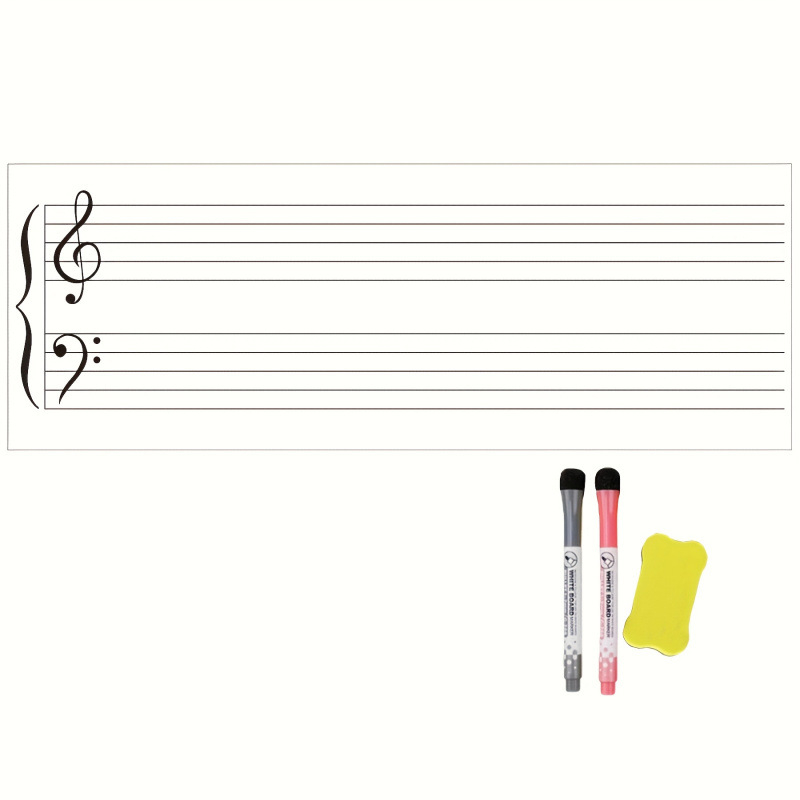 Kuiva kustutamise magnet muusikaliste noodijoontega — PET materjal; tootekood jd601100556818426; kohandamine saadaval; ekspordi eksklusiivne tarnija