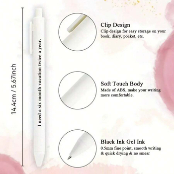 Välja tõmmatav plastikust kirjutusvahend, lõbus muster