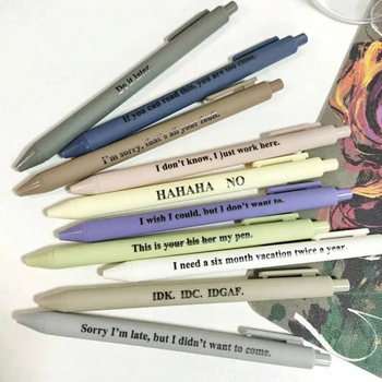 Välja tõmmatav plastikust kirjutusvahend, lõbus muster