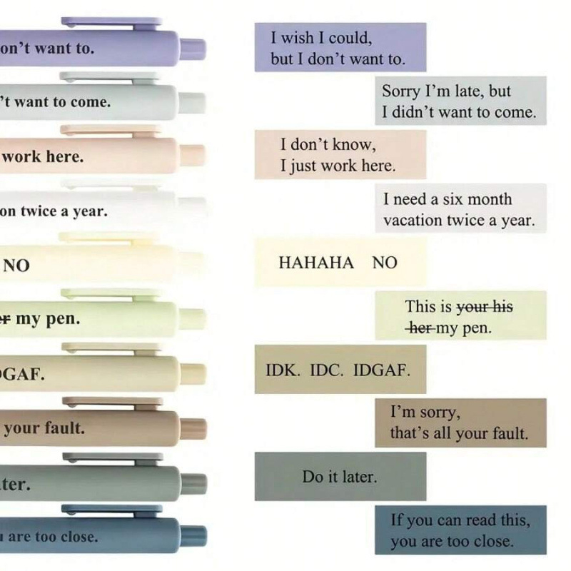 Välja tõmmatav plastikust kirjutusvahend, lõbus muster