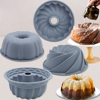 Neljaosaline silikoonist küpsetiformide komplekt – ebakorrapärase kujuga, kuumuskindel, mittekleepuvad