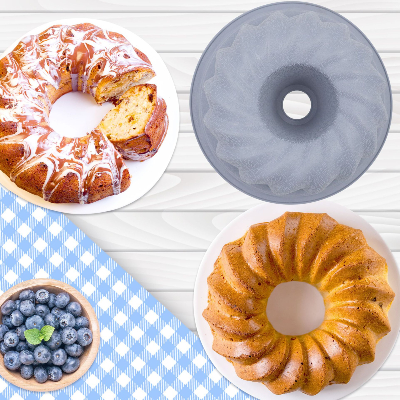 Neljaosaline silikoonist küpsetiformide komplekt – ebakorrapärase kujuga, kuumuskindel, mittekleepuvad