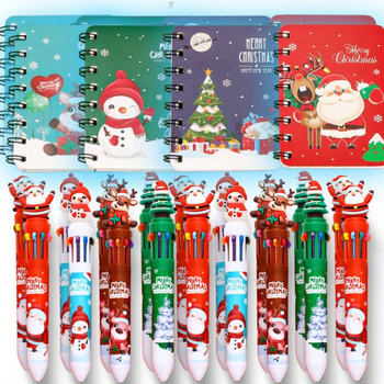 Kingituste pakend — Kingituste komplekt märkmike jaoks — 6 märkmikke ja 6 mitmevärvilist pastakat, 12-osaline komplekt, kunstlik veluurkanga, Päritolu Hiina, Tootekood jd601099685677786