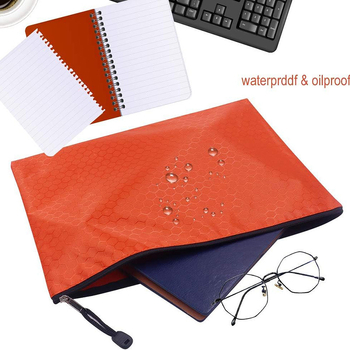 Veekindel dokumendikott õmblukuga Oxfordi materjalist, A4 ühilduv, logo trükkimine saadaval, kohandatav