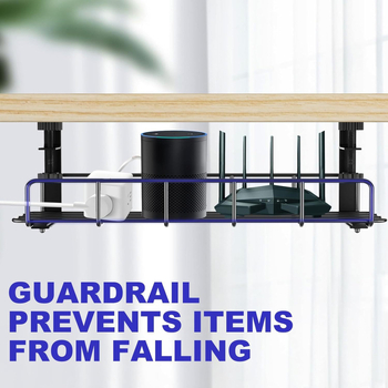 Laua all oleva juhtmete korraldaja raam — roostevabast terasest, kokkukäiv, pöörlev, paigaldust ei vaja, 1 kiht