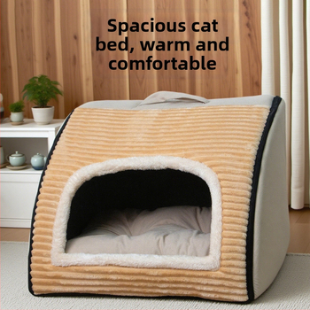 Poolkinnine lemmiklooma maja koertele ja kassidele – nelja aastaajal, tekstiilmaterjal, mudel WCW024