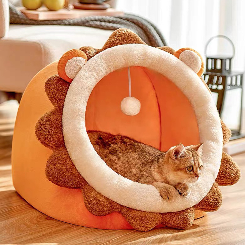 Xin Ding munakujuline kassipesa – pooliselt suletud talvine pesa kassidele