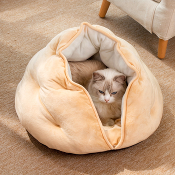 Kõikide aastaaegade lemmikloomade pesa — osaliselt suletud koera voodi, kangas, kaubamärk Blue Ribbon