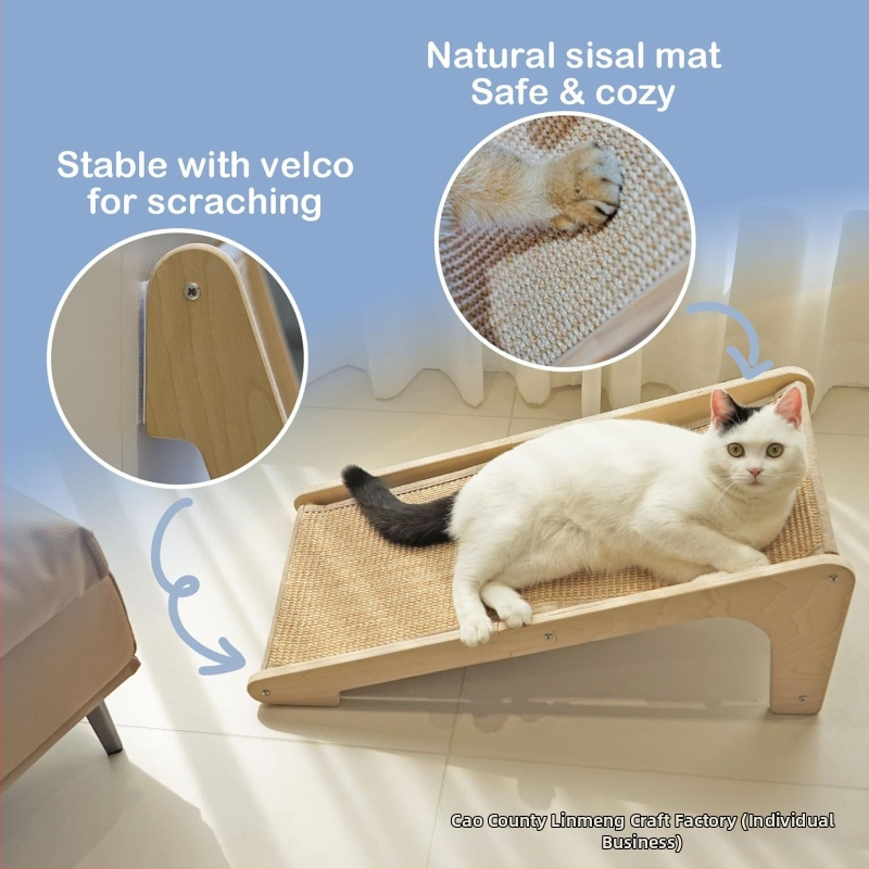 Medinė katės lova su minimalistiniu stiliumi Forest dream