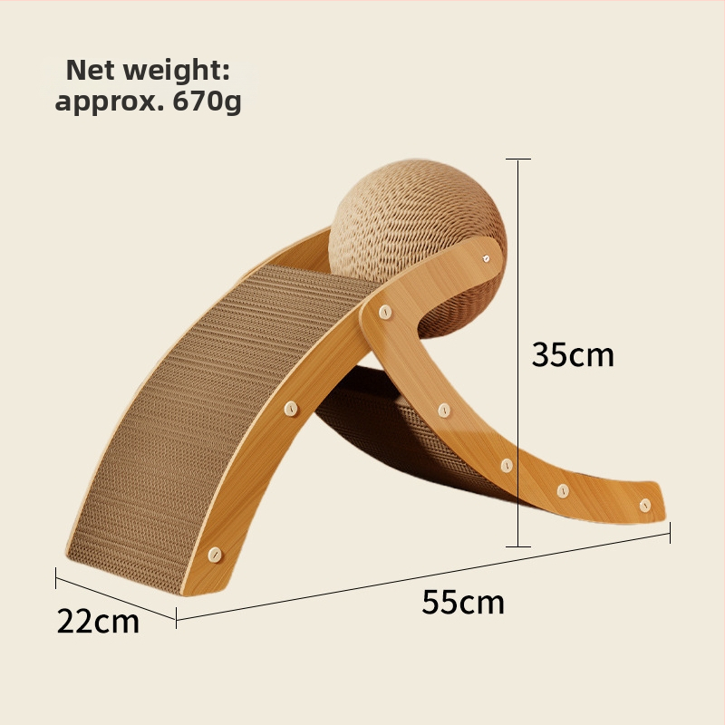 Vertikaalne kassakratsplaad gofrpaberist ja tihedast plaadist, sisal-kera palliga, rahvuslik stiil