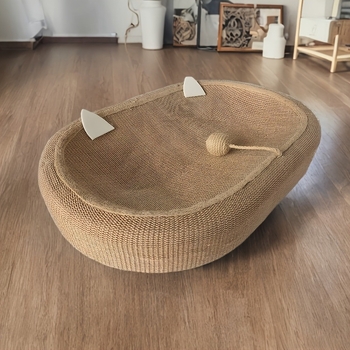 Koera voodi raudtraadist raamiga, ovaalne kuju, mudel jd601099774031212