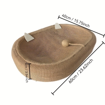 Koera voodi raudtraadist raamiga, ovaalne kuju, mudel jd601099774031212