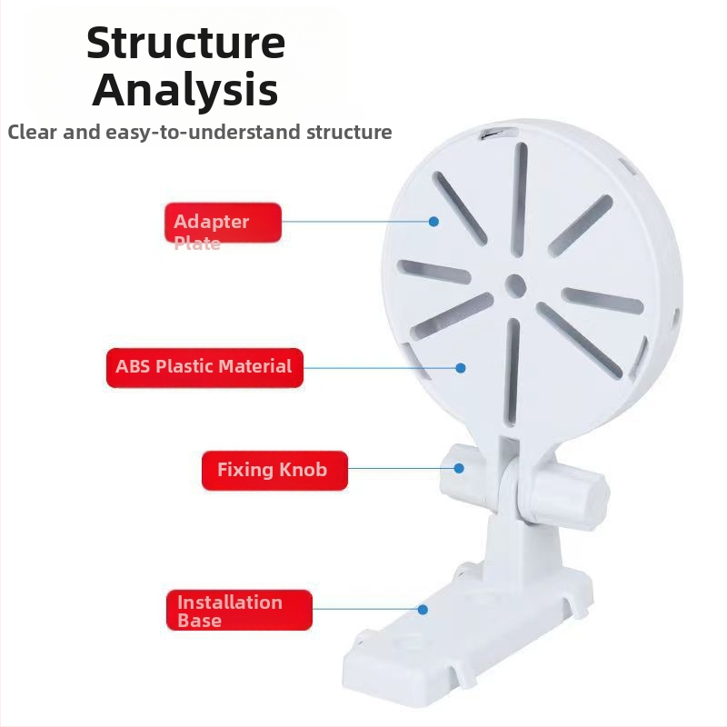 Bez urbuma universālais iekšējās uzraudzības kameru sienas stiprinājums (plastmasa, injekcijas formēšana, Hong Xuan zīmols, ar oriģinālo montāžas pamatni)