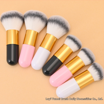 Puuderharja pehmete sünteetiliste karvadega, kaasaskantav, 1 tk