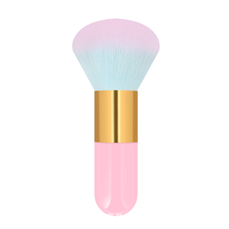 Puuderharja pehmete sünteetiliste karvadega, kaasaskantav, 1 tk