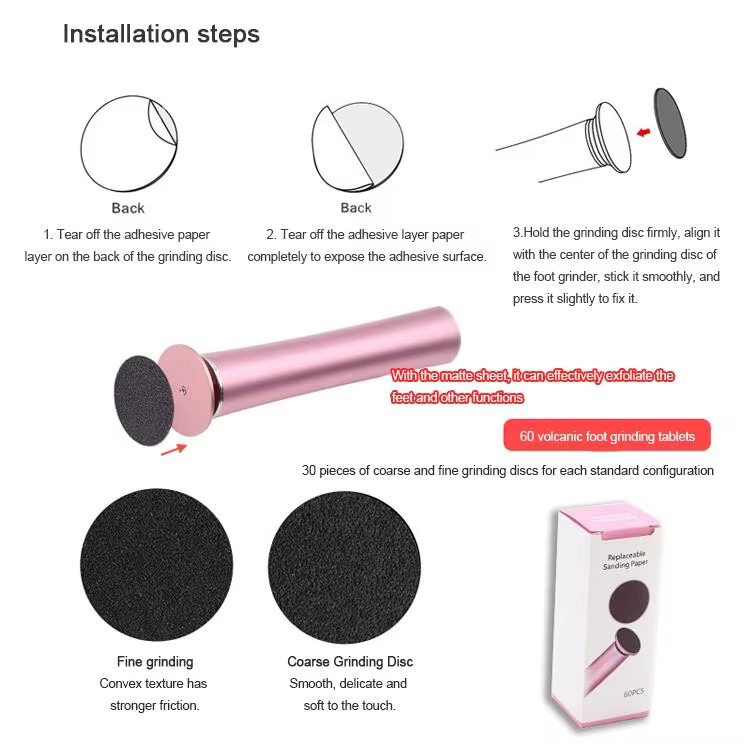 Kaasaskantav jala pediküürimasmasin koduseks kasutamiseks, mudel DF-303, süsinikteras, kaal 390 g, unisex