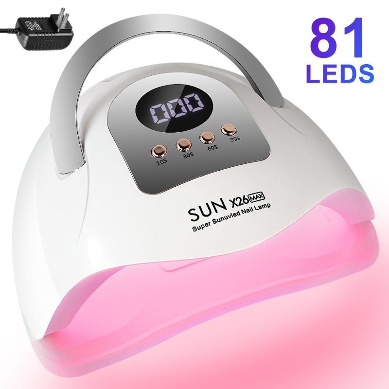 MJD-X26-2 Kõrge võimsusega küüne lamp, punase valguse teraapia, kompaktne nutikas kuivataja kiireks geel- ja küüne-laki kuivamiseks, Euroopa ja Ameerika standardid