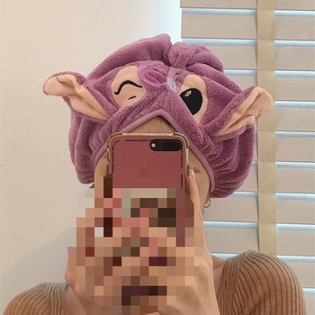 Mikrofiberist juuksekaitsekapu, paksendatud, kiirekuiv turbaan naistele (60 kiudu; 200 g+)