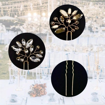 Clipuri de păr pentru nuntă – accesorii metalice decorative pentru copii (vara 2021)