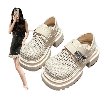 Casual Mary Jane naiste kingad, PU kunstnahast pealiskate, vahtkummist tald, riidepaeltega kinnituvus, rocking tallad, keskmine avaus 7-11 cm