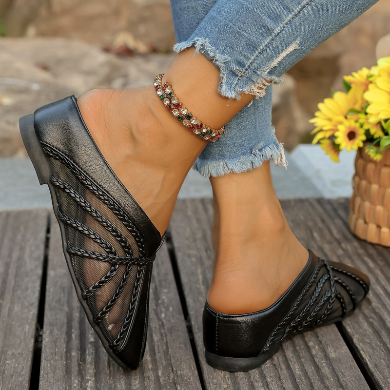 Suletud varbaga sussid paksu kummijalga, ülemine kiht Super fiber, sisemine kiht Super fiber, ümmargune varvas, mudel 7703