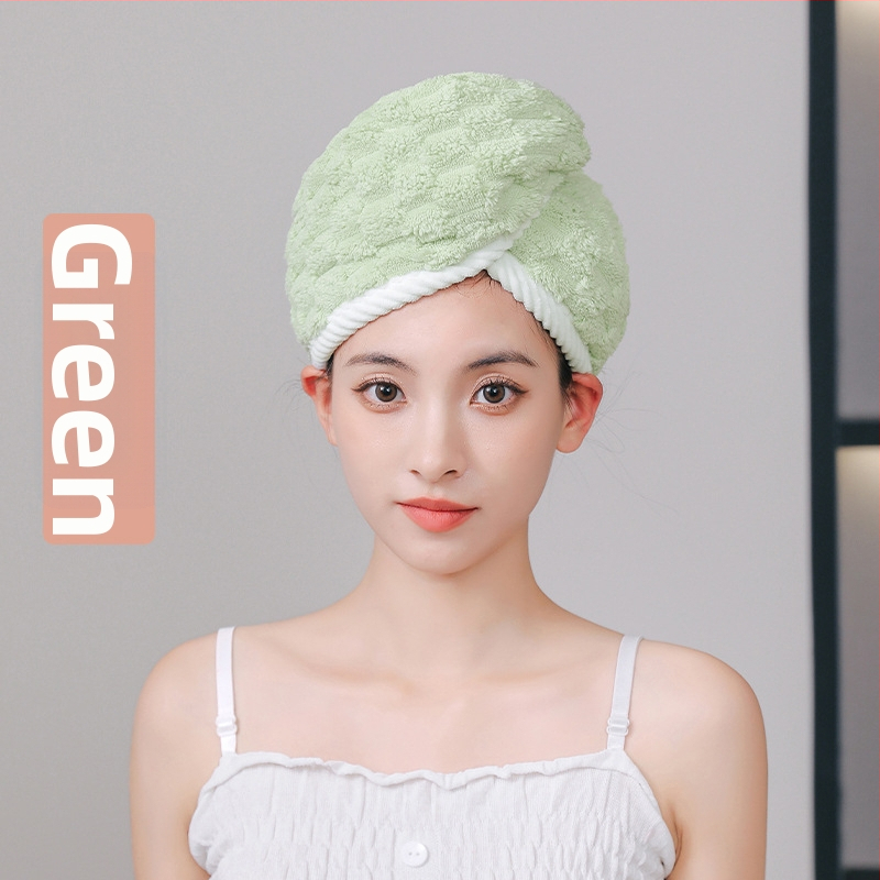 Juukseid kuivatav müts korallfliisist, 150D, üle 200 g, äärteõmblus ja lihtne kudumine, Tonghua kaubamärk