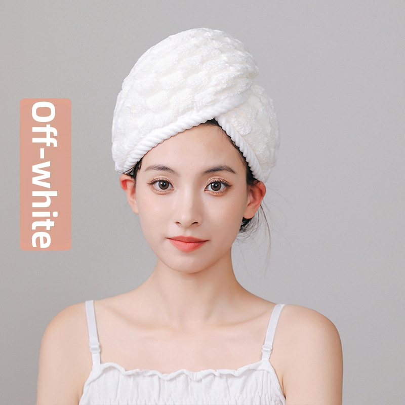 Juukseid kuivatav müts korallfliisist, 150D, üle 200 g, äärteõmblus ja lihtne kudumine, Tonghua kaubamärk