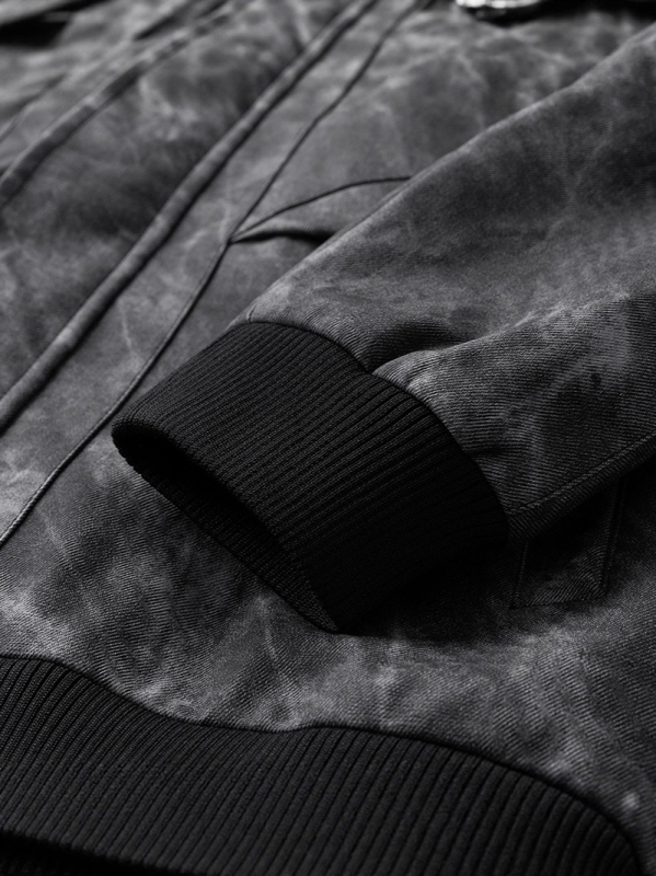 PU nahkjakas stand-up krae ja tõmblukuga, vaba lõige, meeste igapäevane väliskäek kevad- ja sügisperioodile