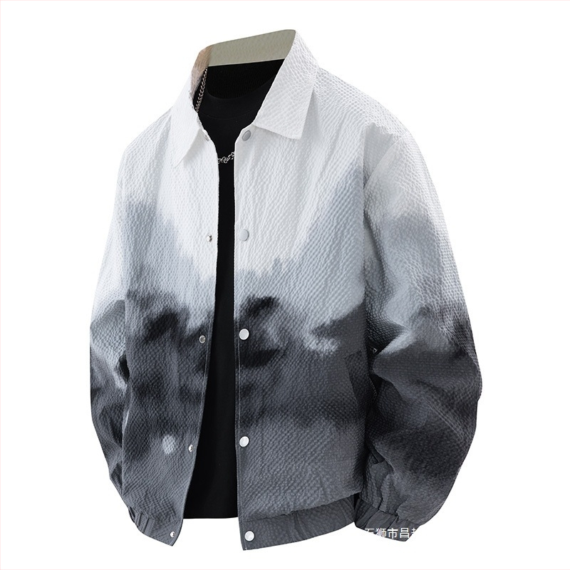 Meeste jakk kapuutsiga, corduroy kangas, peamine kangas: küülikukarvas, ühe rida sulgemine, vaba lõige