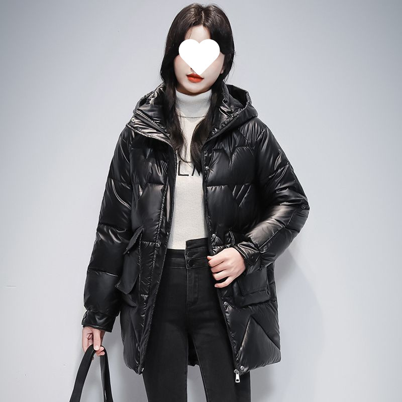 Puuvillaga täidetud mantel, vaba lõige, halterneck kaelus, väga pikad varrukad, (täidis: puuvill; peamine kangas: puuvill; kanga koostis: puuvill)