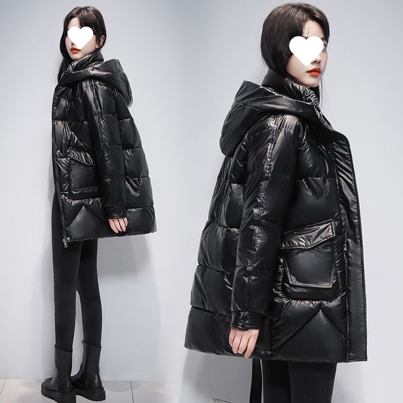 Puuvillaga täidetud mantel, vaba lõige, halterneck kaelus, väga pikad varrukad, (täidis: puuvill; peamine kangas: puuvill; kanga koostis: puuvill)