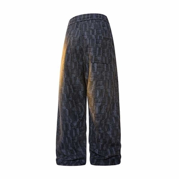 Meeste igapäevased püksid sirge lõikega, elastne vöökoht, tõmblukk, triibuline kangas, puuvillasegu