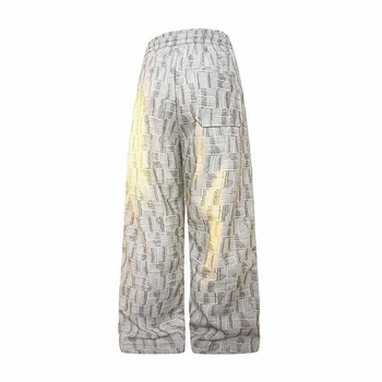 Meeste igapäevased püksid sirge lõikega, elastne vöökoht, tõmblukk, triibuline kangas, puuvillasegu