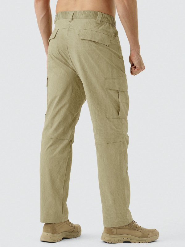 Tööpüksid mitme taskuga, sirge lõige, keskmine talje, nööpidega sulgemine, 100% polüester