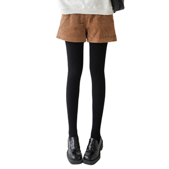 Nailonist sukkpüksid fleece voodriga, kõrge vöökoht, vormimine, ühes toonis, paksendatud