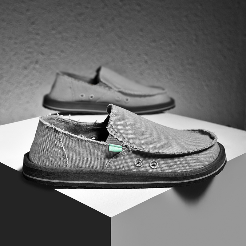 Meeste kanvas Slip-On kingad - hingavad, EVA tald, madal ülaosa