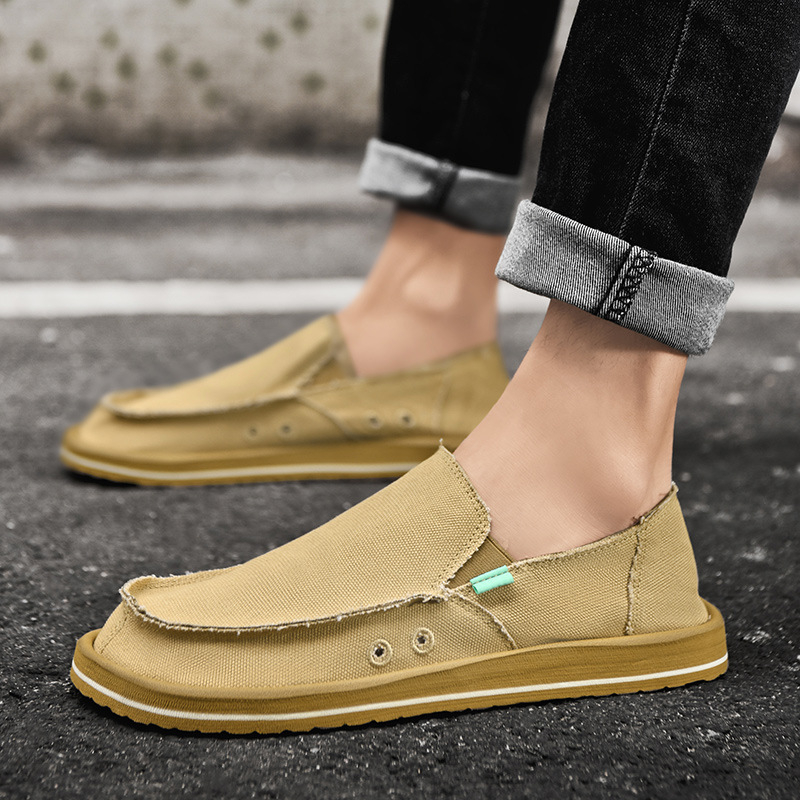 Meeste kanvas Slip-On kingad - hingavad, EVA tald, madal ülaosa
