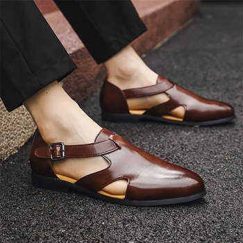 Meeste loaferid denim ülemise osaga, terav ninaga, lameda tallaga