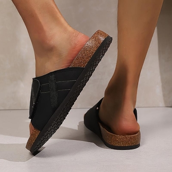 Férfi állítható Toe Cap szandálok, velúr felsővel és hemp fonott talppal (sportos stílus)
