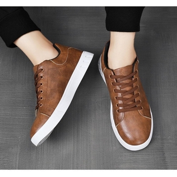 Unisex igapäevased tossud kunstnahast ülemisega, ees nööriga, igapäevase stiiliga, sobib suveks, kevadeks ja sügiseks