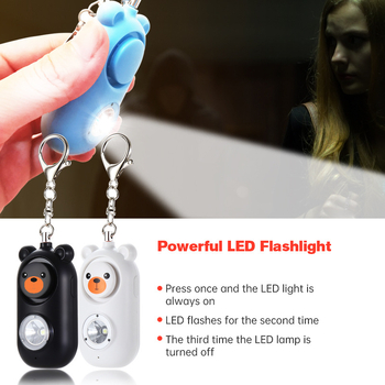 Hundivastase seadmega enesekaitse võtmehoidja, LED tuli, mudel H2, ulatus kuni 50 m (Tüüp: Hundivastane seade; Ulatus: 50 m; Heli: ≥130 dB; Valgus: LED)