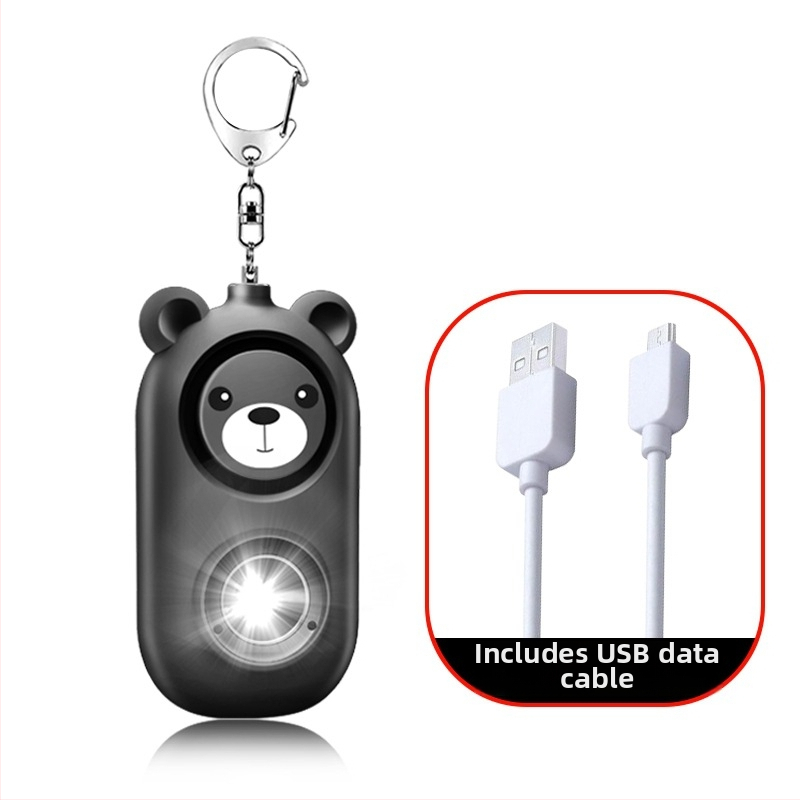 Hundivastase seadmega enesekaitse võtmehoidja, LED tuli, mudel H2, ulatus kuni 50 m (Tüüp: Hundivastane seade; Ulatus: 50 m; Heli: ≥130 dB; Valgus: LED)