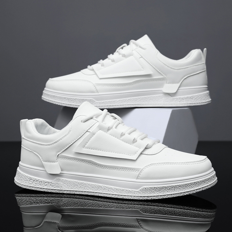 Meeste PU ülaosaga tossud, kummist tallad, paelad, madal kõrgus, ümmargune varvas