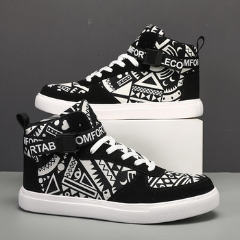 Meeste kõrged sportjalanõud hingava võrkvoodriga, PU ülaosa, kummist talla – KYH25 (Sügis-Talv)