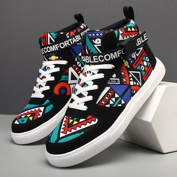 Meeste kõrged sportjalanõud hingava võrkvoodriga, PU ülaosa, kummist talla – KYH25 (Sügis-Talv)