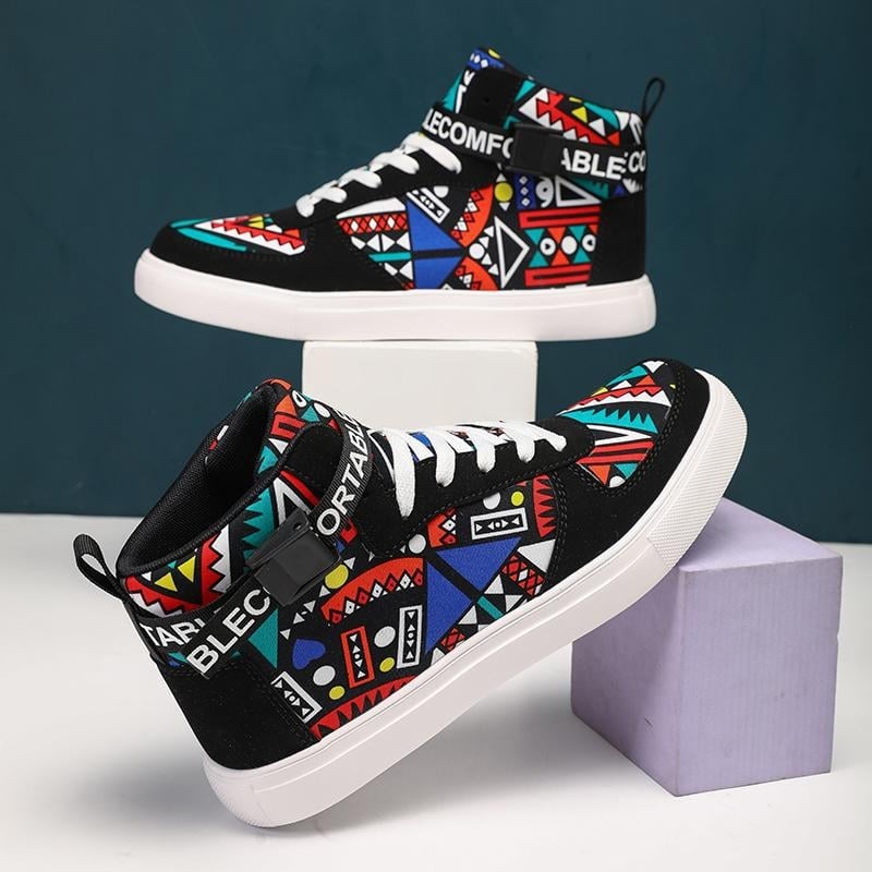 Meeste kõrged sportjalanõud hingava võrkvoodriga, PU ülaosa, kummist talla – KYH25 (Sügis-Talv)