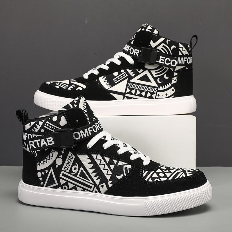 Meeste kõrged sportjalanõud hingava võrkvoodriga, PU ülaosa, kummist talla – KYH25 (Sügis-Talv)