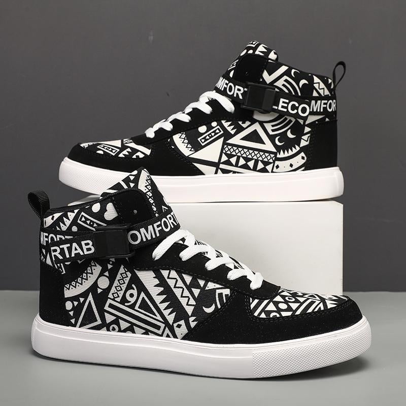 Meeste kõrged sportjalanõud hingava võrkvoodriga, PU ülaosa, kummist talla – KYH25 (Sügis-Talv)