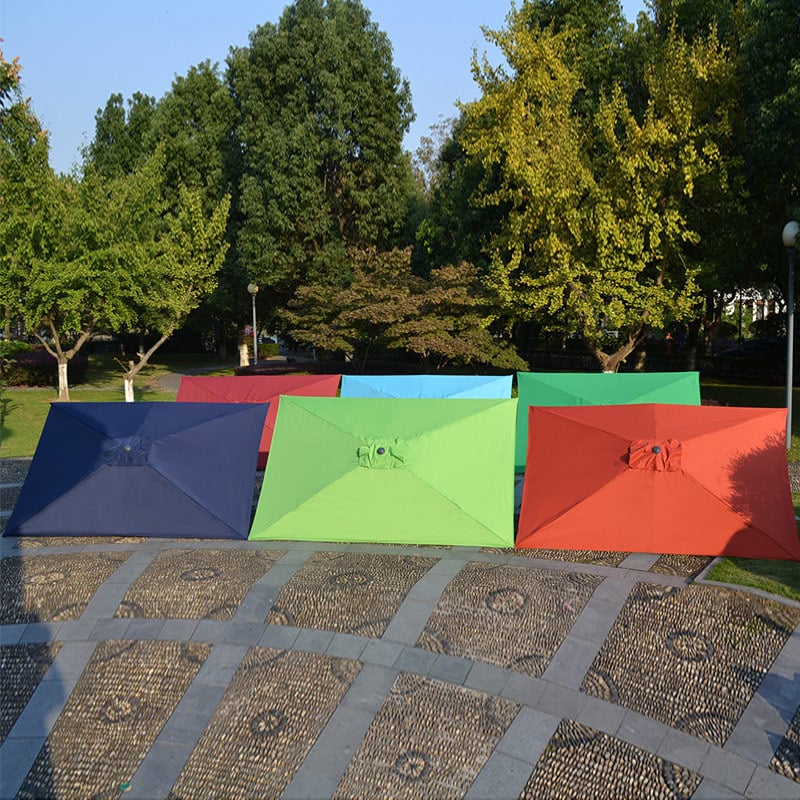 Õuepäikesevarju kate polüesterist 190T, 6 vardad, ümmargune või ristkülikukujuline kate, veekindel ja UV-kaitse, kohandatav